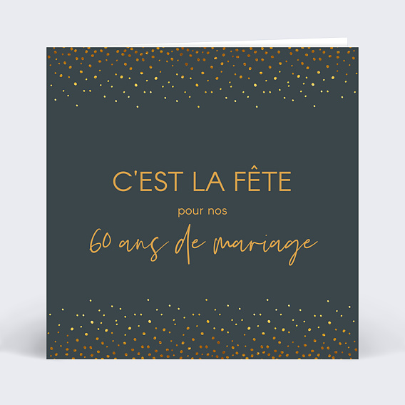 Invitation anniversaire mariage Élégance