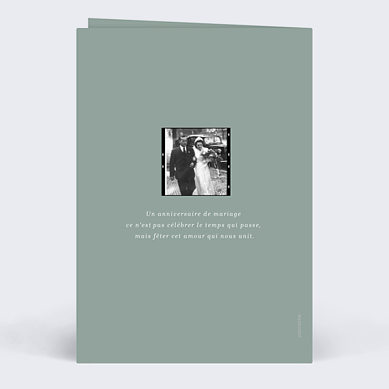Invitation anniversaire de mariage Pellicule Souvenirs