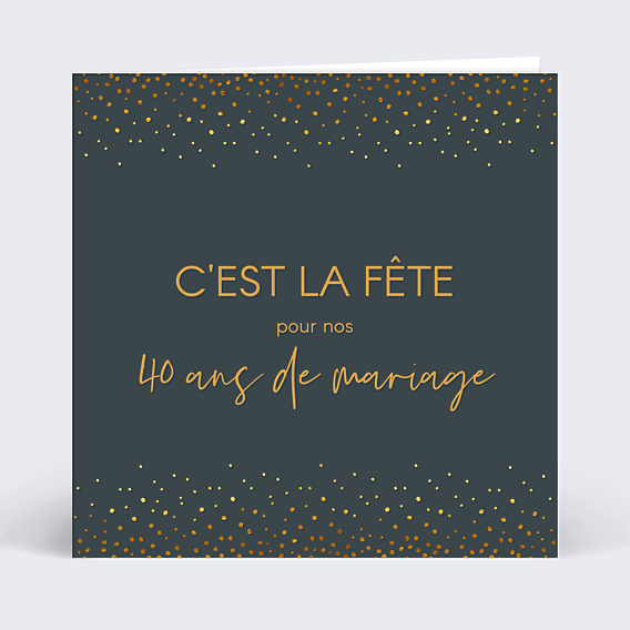 Invitation anniversaire de mariage Élégance