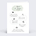 Invitation anniversaire mariage Tempo Recto