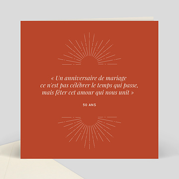 Invitation Anniversaire de Mariage Citation Amour