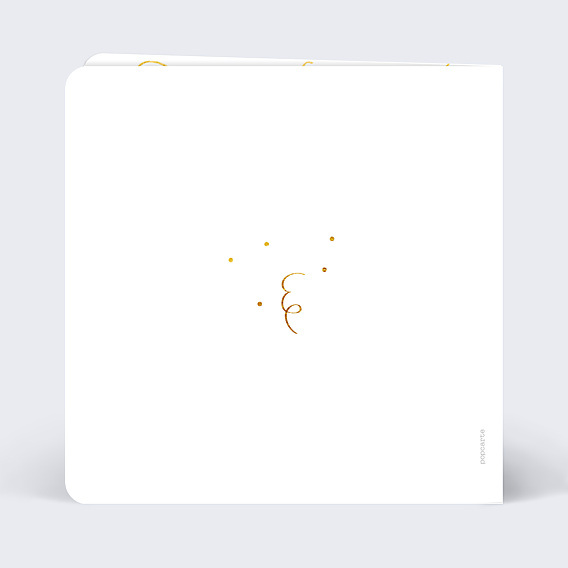 Invitation anniversaire de mariage Fête Ocre
