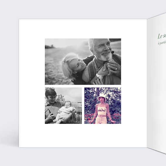 Invitation anniversaire de mariage Champagne