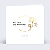 Invitation anniversaire de mariage Rosace Ocre