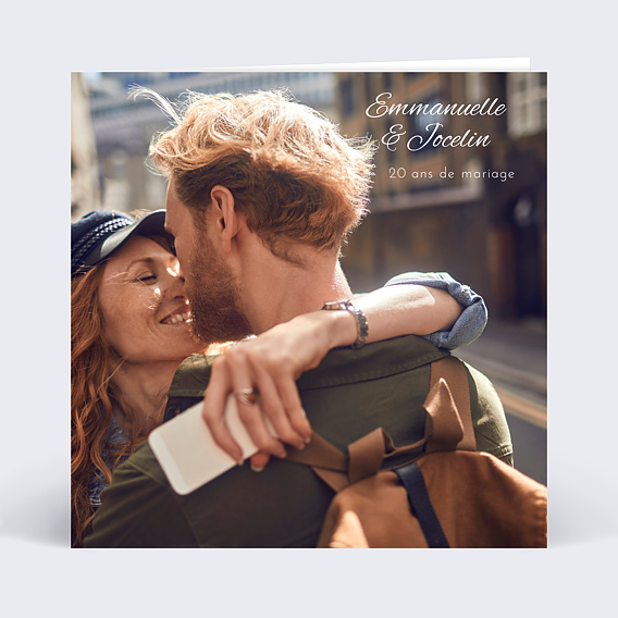 Invitation anniversaire mariage Sobre & Jolie