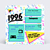 Invitation anniversaire de mariage Années 90