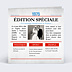 Invitation anniversaire de mariage Rétrospective Journal