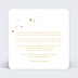 Invitation anniversaire de mariage Golden Dots