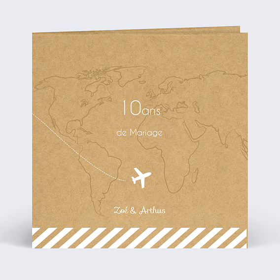 Invitation anniversaire mariage Ensemble en Vadrouille