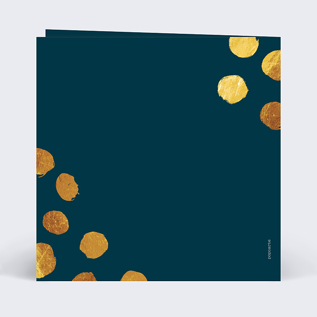 Carte anniversaire de mariage Graphique chic Verso