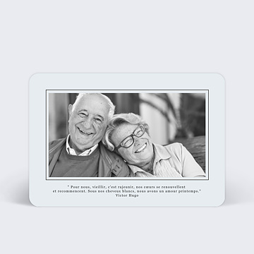 Invitation anniversaire de mariage Carte Postale Chic