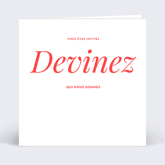 Invitation anniversaire de mariage Découpe Cœur