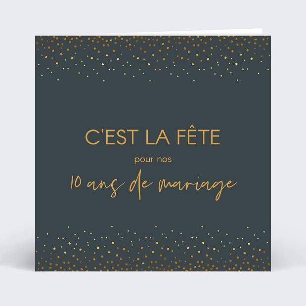 Invitation Anniversaire de Mariage Élégance