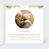 Invitation anniversaire de mariage Découpe Baroque