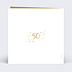 Invitation anniversaire de mariage Typo Ocre