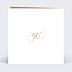 Invitation anniversaire mariage Typo Ocre  Verso