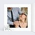 Invitation anniversaire mariage Couronne Fleurie Intérieur Gauche