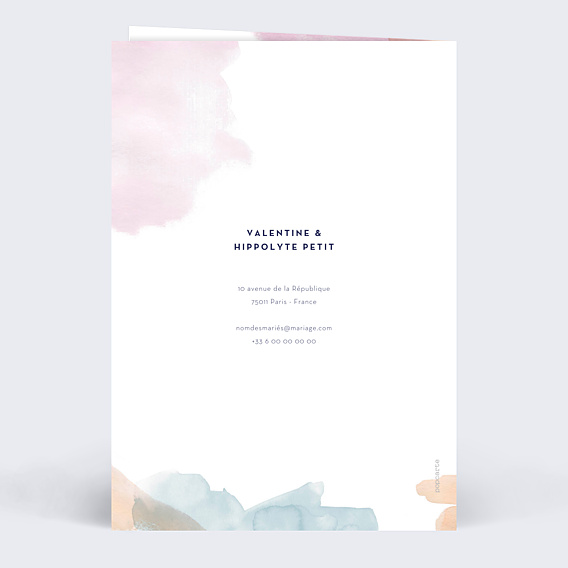 Invitation anniversaire de mariage Nébuleuse