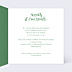 Invitation anniversaire de mariage Typo Émeraude
