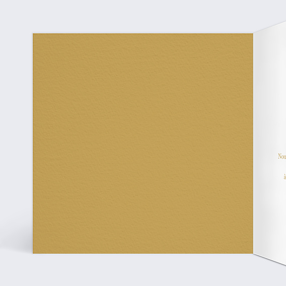 Invitation anniversaire de mariage Typo Ocre