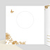 Invitation anniversaire mariage Découpe Baroque Intérieur Gauche