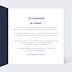 Invitation anniversaire mariage Bulles Ocre Intérieur Droit