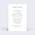 Invitation anniversaire mariage Polaroid Simple Verso