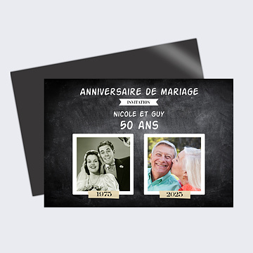 Invitation Anniversaire de Mariage Avant-Après