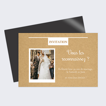 Invitation Anniversaire de Mariage Devine Qui C’est
