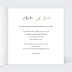 Invitation anniversaire mariage Bohème Chic Intérieur Droit