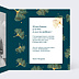 Invitation anniversaire mariage Ginkgo Intérieur Droit