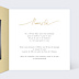 Invitation anniversaire mariage Lettres Noces d'Or Intérieur Droit