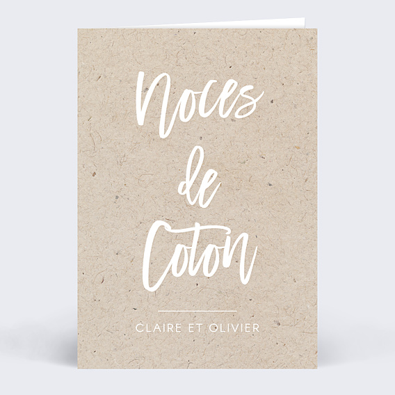 Invitation anniversaire de mariage Jolie Typo