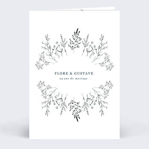 Invitation anniversaire de mariage Idylle