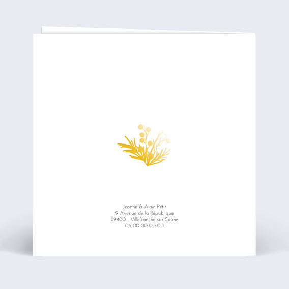 Invitation anniversaire de mariage Dorure Couronne Photo