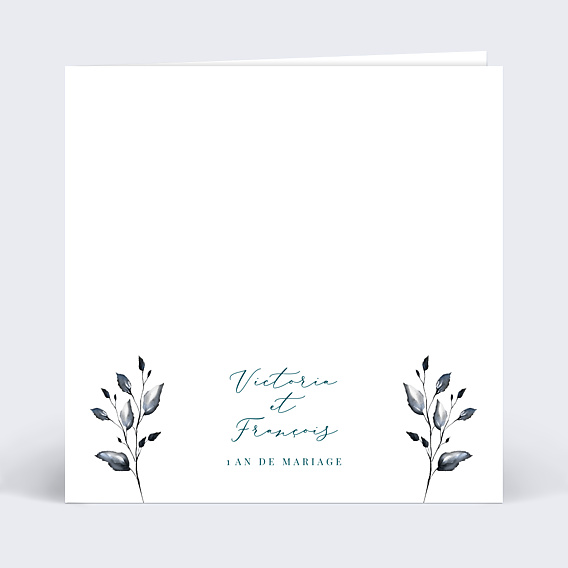 Invitation anniversaire mariage Découpe Fleurs de Coton