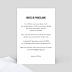Invitation anniversaire mariage Typographie Âge Verso