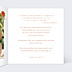 Invitation anniversaire de mariage Ronde de Fleurs