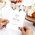 Invitation anniversaire de mariage Envolée Florale