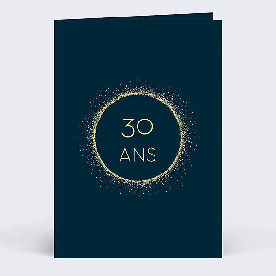 Invitation Anniversaire Adulte Halo Lumineux