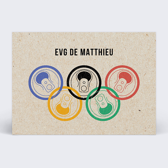 Carte Invitation EVJF Olympiades