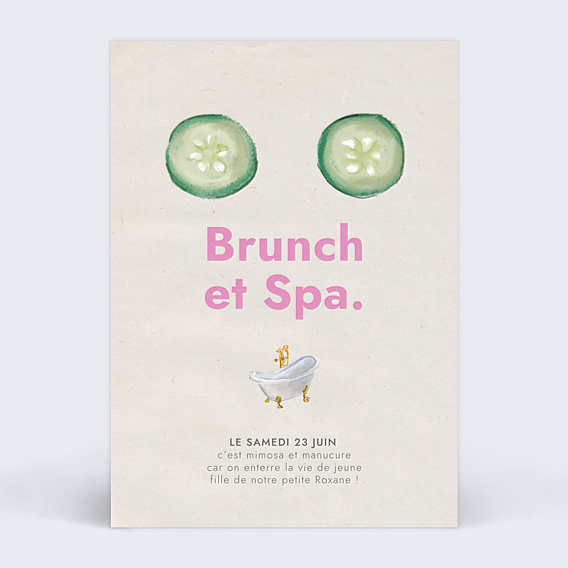 Invitation EVJF Spa