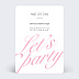 Carte Invitation EVJF Glamour