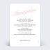 Carte Invitation EVJF Glamour Verso