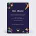 Carte Invitation EVJF Viva Mexico Verso
