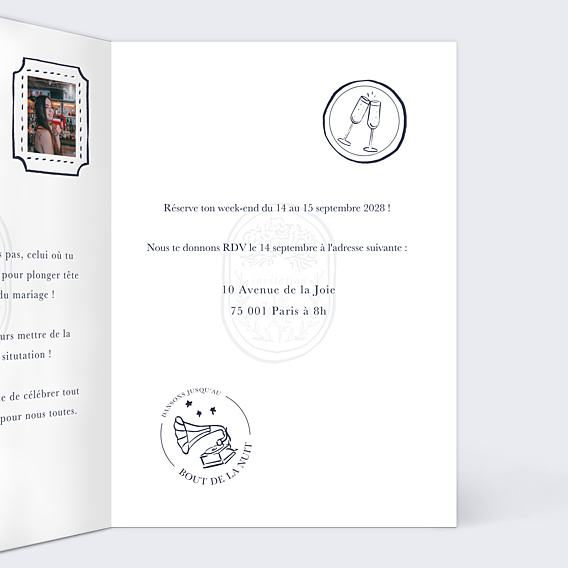 Invitation EVJF Passeport