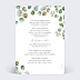 Invitation EVJF Euclayptus Verdoyant