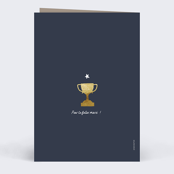 Carte invitation EVJF Le meilleur Marié Verso