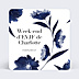 Invitation EVJF Fleurs Bleues Aquarelle