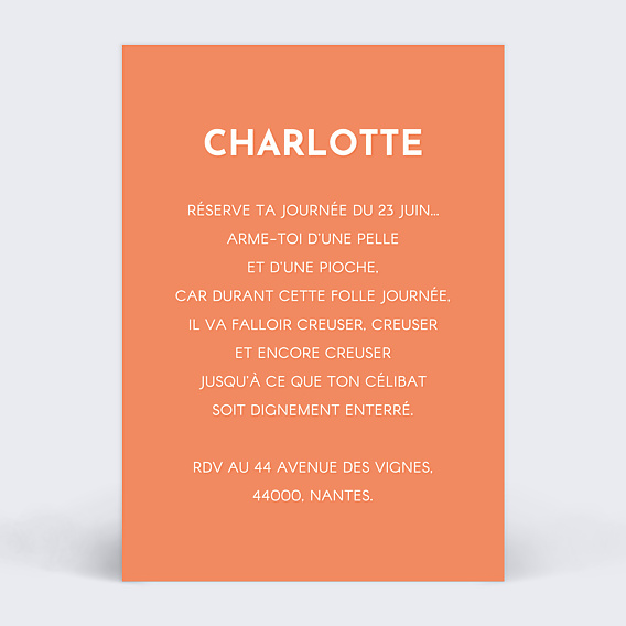 Invitation EVJF Guirlande